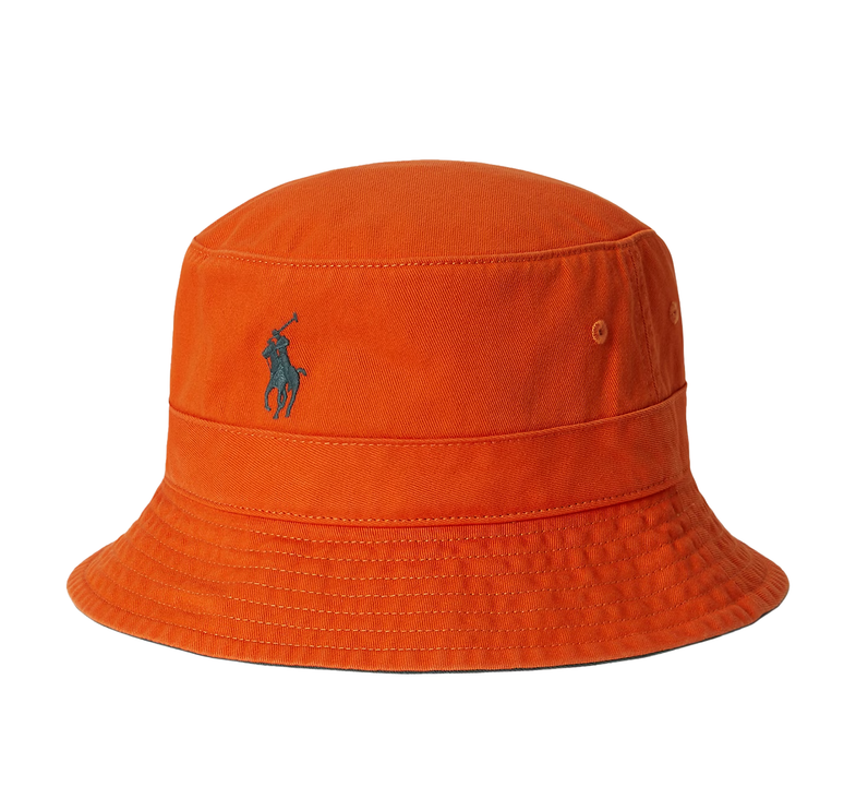 Polo Ralph Lauren Unisex Cotton Chino Bucket Hat Coastal Orange