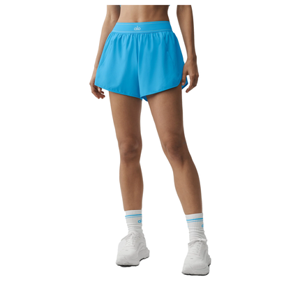 alo Women's Match Point Short Azure Blue