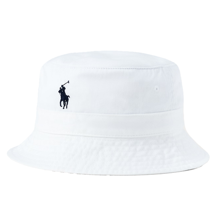 Polo Ralph Lauren Unisex Cotton Chino Bucket Hat White