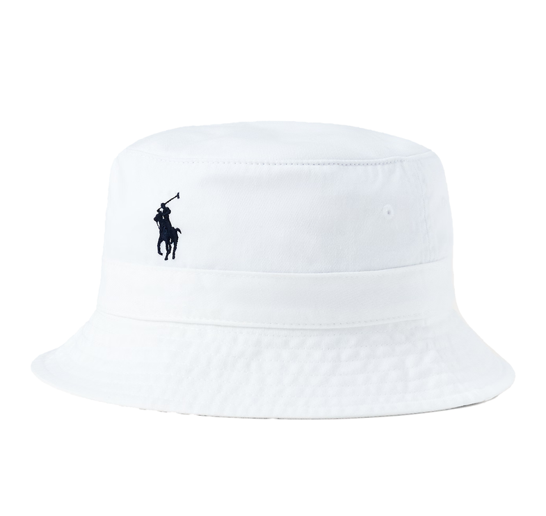 Polo Ralph Lauren Unisex Cotton Chino Bucket Hat White