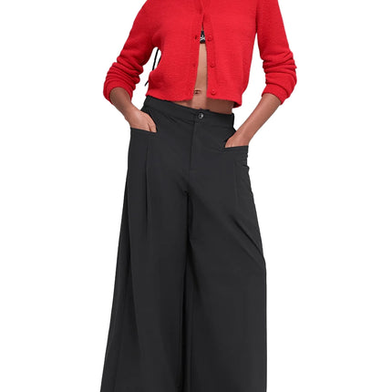 alo Women's Snuggle Up Sweater Cropped Cardigan Bright Red