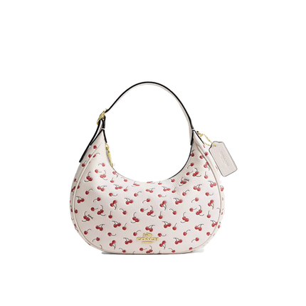Coach Women's Emily Shoulder Bag With Cherry Print Gold/Chalk Multi