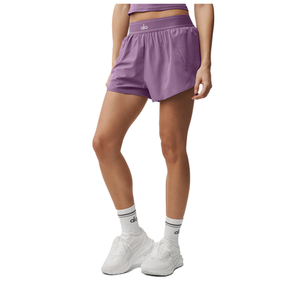 alo Women's Match Point Short Plum Kiss