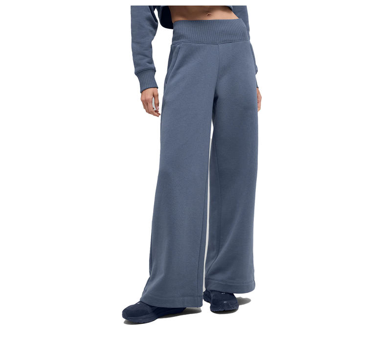 alo Women's Serenity Wide Leg Sweatpant Bluestone