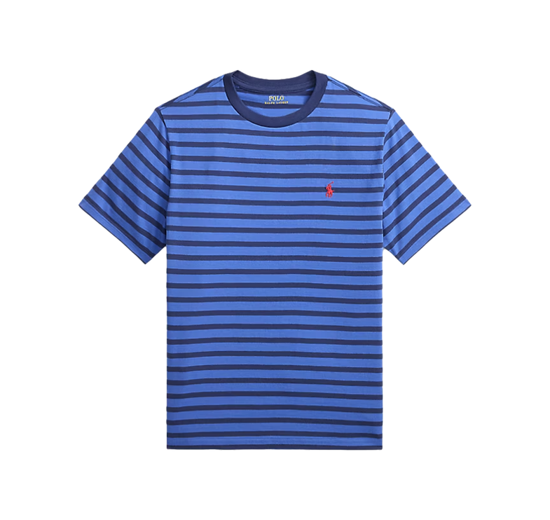Polo Ralph Lauren Boy's Striped Cotton Jersey Tee Scottsdale Blue