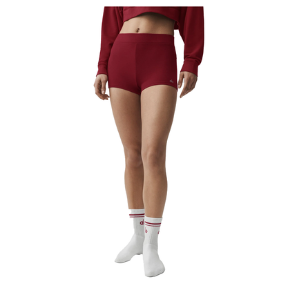 alo Women's Sway My Way Micro Short Summer Romance Red