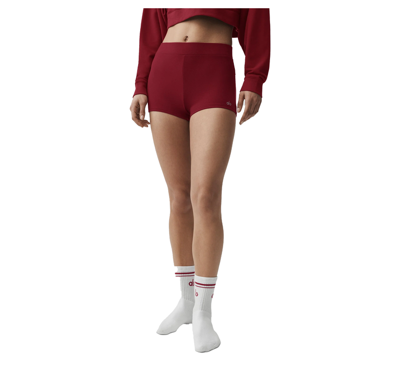 alo Women's Sway My Way Micro Short Summer Romance Red