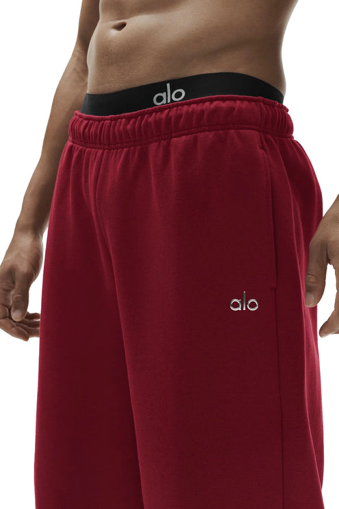 alo Men's Accolade Straight Leg Sweatpant Summer Romance Red