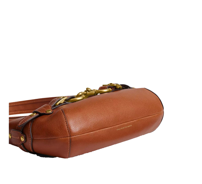 Coach Women's Belted Ergo Shoulder Bag 26 Brass/Amber Brown