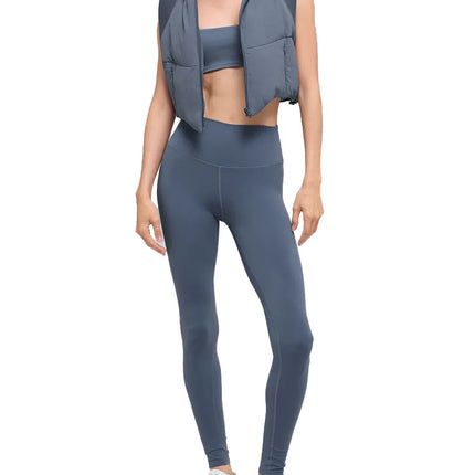 alo Women's Fast Lane Puffer Vest Bluestone