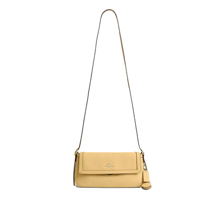 Coach Women's Etta Small Flap Shoulder Bag Gold/Soft Yellow