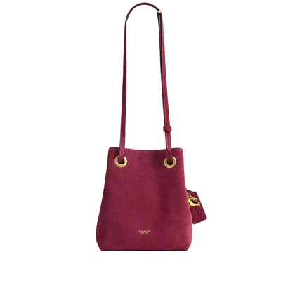 Coach Women's Jade Drawstring Bag Brass/Dark Fuchsia