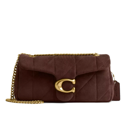 Coach Women's Tabby Shoulder Bag 26 With Quilting Brass/Dark Chocolate
