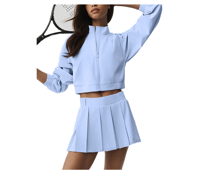 alo Women's Clubhouse Jacket Light Provence Blue