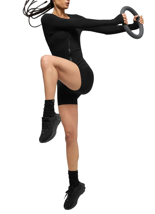 alo Women's Ribbed Stardust Long Sleeve - Black