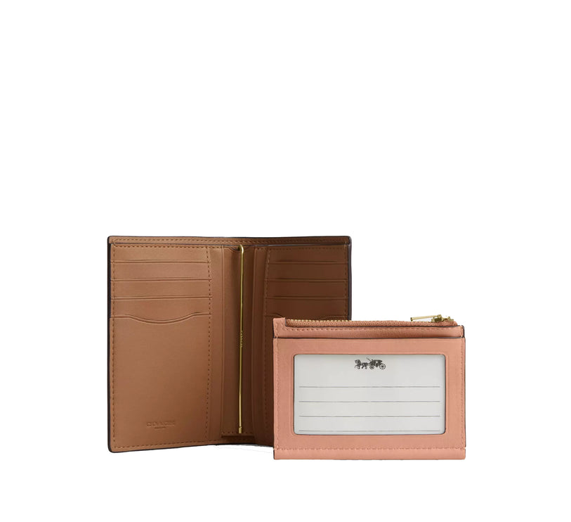 Coach Women's 2-In-1 Wallet Gold/Light Pink