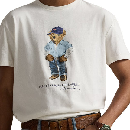 Polo Ralph Lauren Men's Classic Fit Polo Bear Jersey T-Shirt Nevis Denim Bear