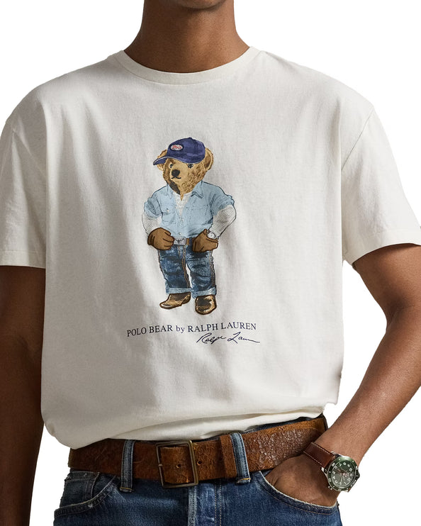 Polo Ralph Lauren Men's Classic Fit Polo Bear Jersey T-Shirt Nevis Denim Bear