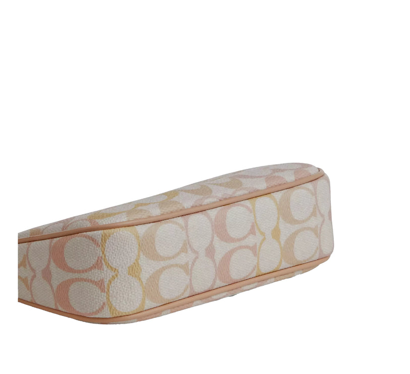 Coach Women's Nolita 19 In Pretty Signature Canvas Gold/Chalk/Pink