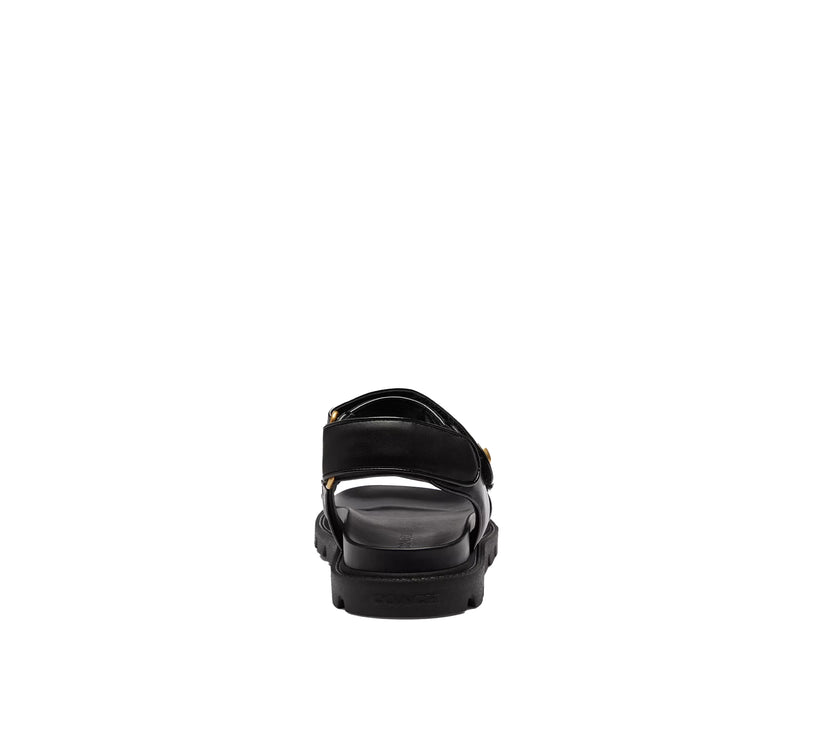 Coach Women's Brynn Sandal Black/Gold