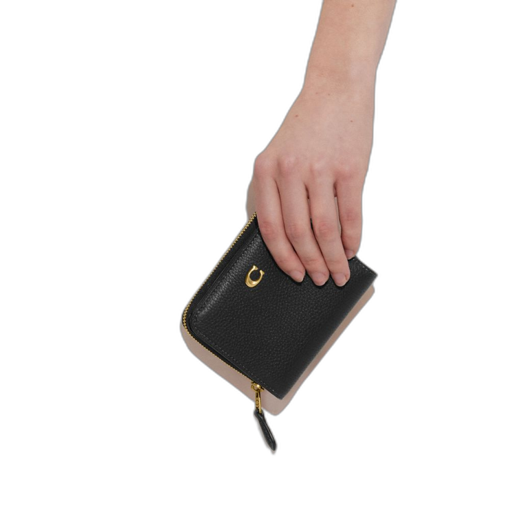 Coach Women's Essential Billfold Wallet Brass/Black