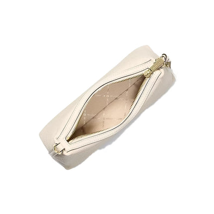 Michael Kors Women's Sammy Small Pebbled Leather Convertible Crossbody Bag Light Cream/Gold