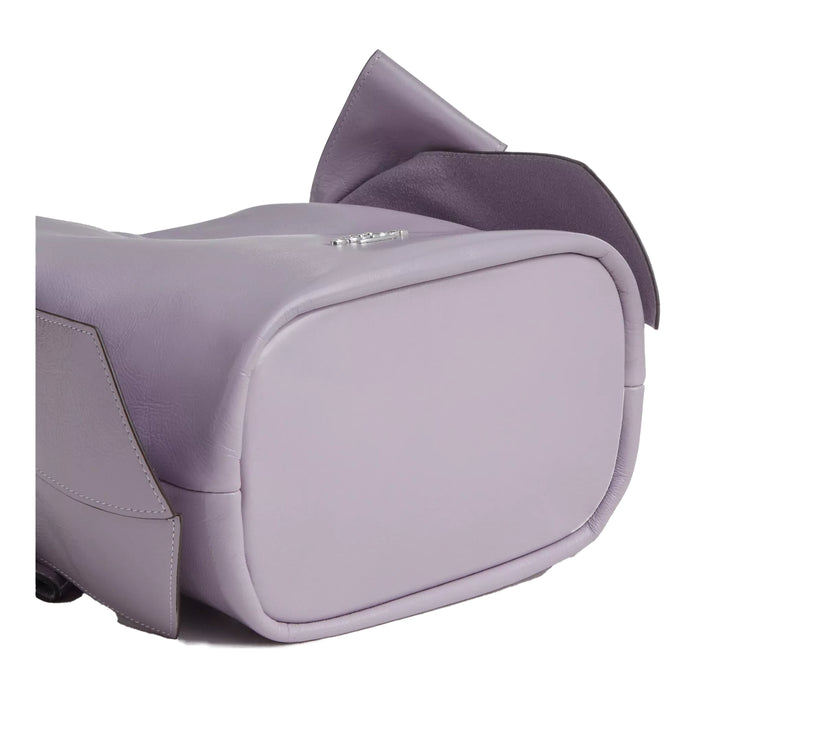 Coach Women's Faye Mini Drawstring Bag With Bows Silver/Light Amethyst