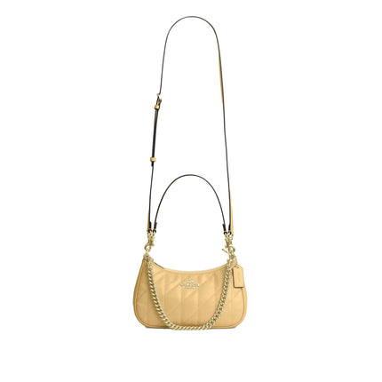 Coach Women's Teri Shoulder Bag With Quilting Gold/Soft Yellow