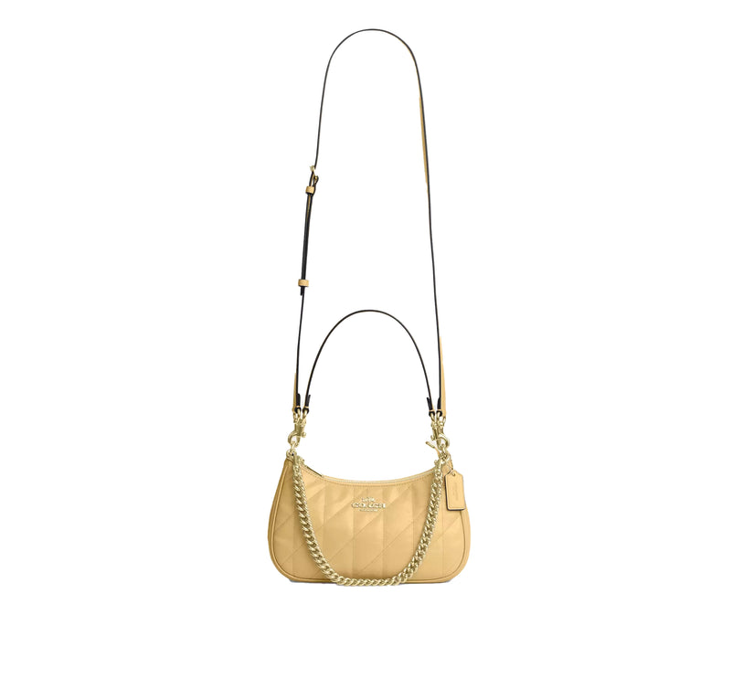 Coach Women's Teri Shoulder Bag With Quilting Gold/Soft Yellow