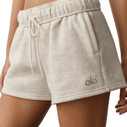 alo Women's Accolade Short Oatmeal Heather