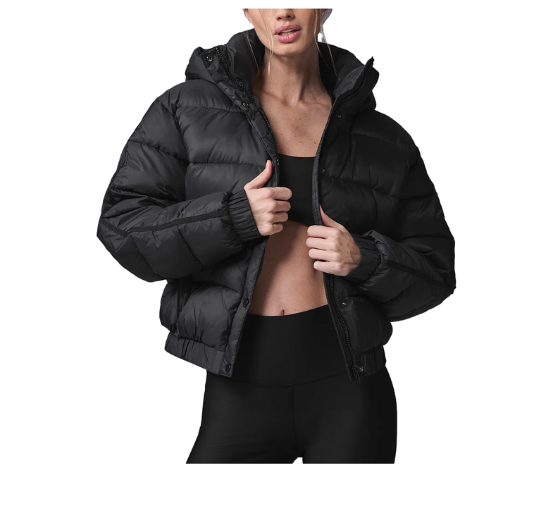 alo Women's Aspen Love Puffer Jacket Black
