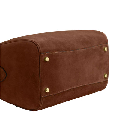 Coach Women's Rowan Large Satchel Bag Suede/Gold/Warm Brown