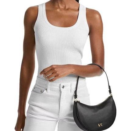Michael Kors Women's Kyla Small Leather Pochette Black/Gold