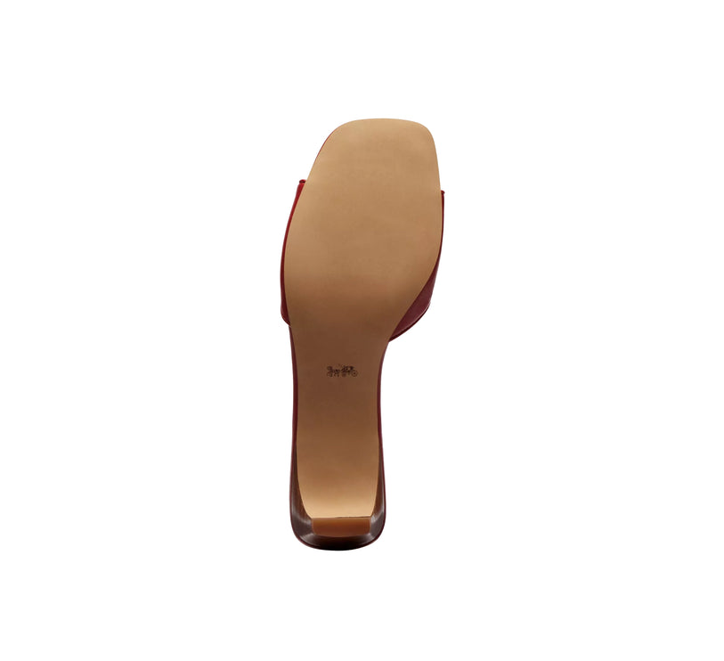 Coach Women's Bow Kitten Heel Sandal Poppy