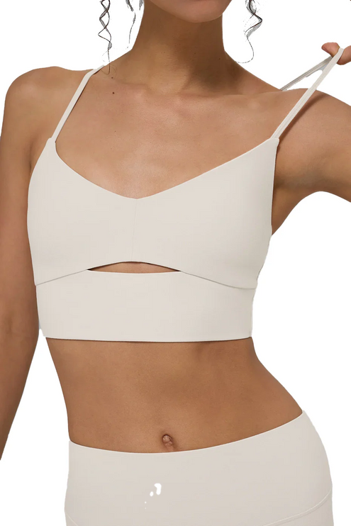 alo Women's Alosoft Highlight Bra Bone