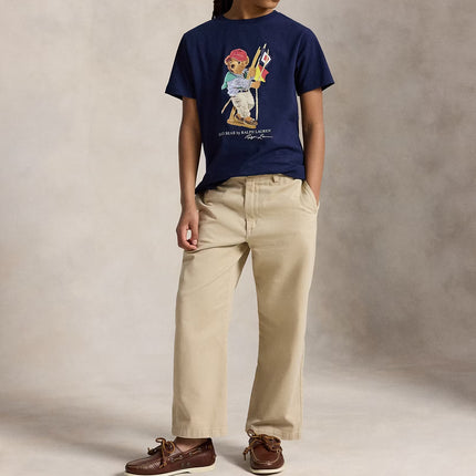 Polo Ralph Lauren Boy's Polo Bear Cotton Jersey Tee Newport Navy