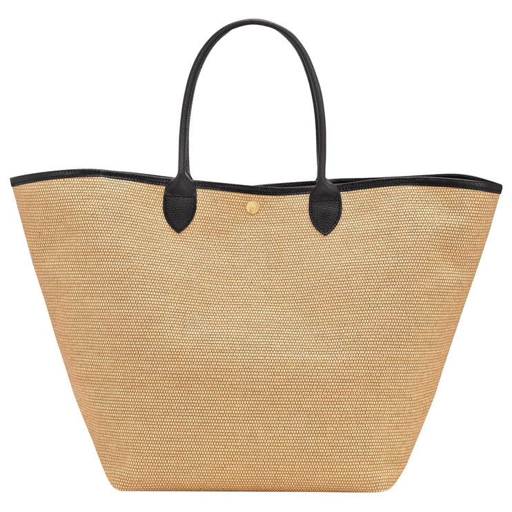 Longchamp Women's Le Pliage Collection L Basket Bag Canvas Black