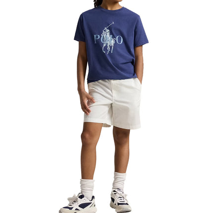 Polo Ralph Lauren Boy's Big Pony Cotton Jersey Tee Light Navy
