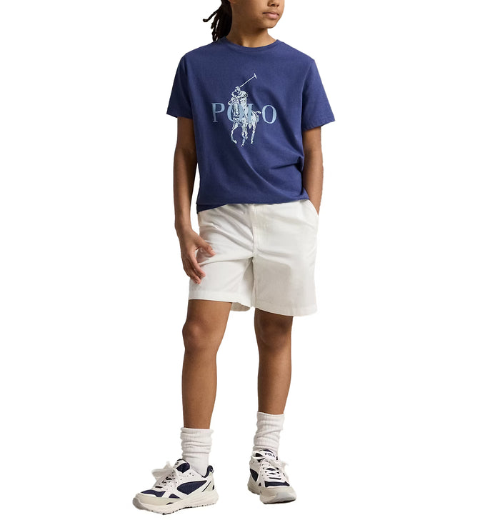 Polo Ralph Lauren Boy's Big Pony Cotton Jersey Tee Light Navy