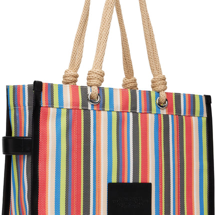 Marc Jacobs Women's The Stripe Large Tote Bag Red Multi