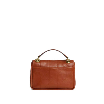 Coach Women's Elodie Crossbody Bag 18 With Quilting Gold/Cinnamon