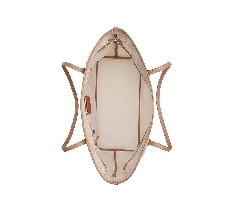 Coach Women's Large City Tote Bag In Maxi Signature Canvas Silver/Sand/Taupe