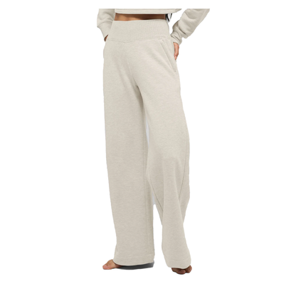 alo Women's Serenity Wide Leg Sweatpant Oatmeal Heather