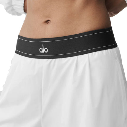 alo Women's Suit Up Trouser (Long) White/Black