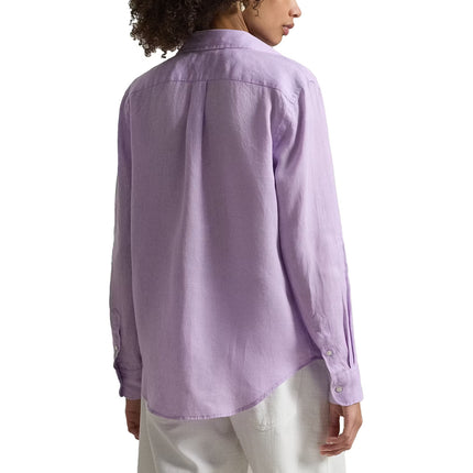 Polo Ralph Lauren Women's Classic Fit Linen Shirt Light Mauve