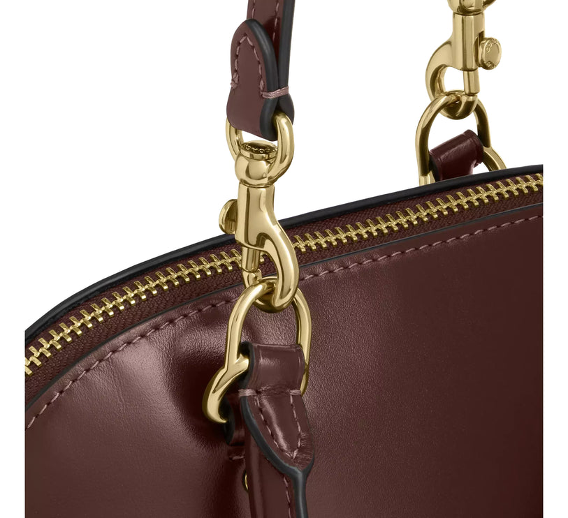 Coach Women's Lara Mini Satchel Bag Gold/Maple