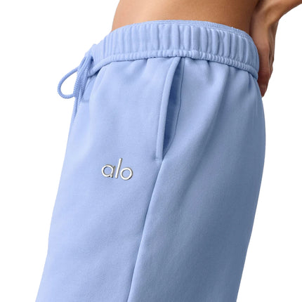 alo Women's Accolade Straight Leg Sweatpant Light Provence Blue