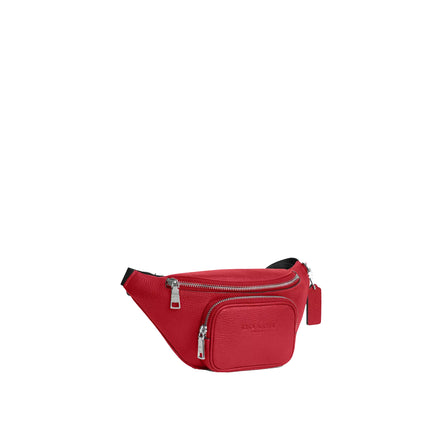 Coach Unisex Travis Belt Bag 30 Silver/Poppy