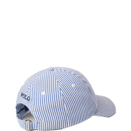 Polo Ralph Lauren Unisex Seersucker Ball Cap Cruise Royal Seersucker