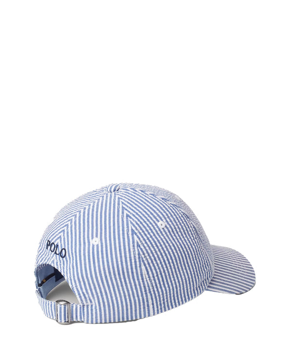 Polo Ralph Lauren Unisex Seersucker Ball Cap Cruise Royal Seersucker